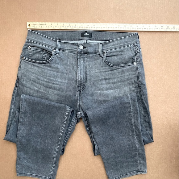 For All Mankind Men's Jeans Light Stone Black Size 36 - Picture 7 of 10